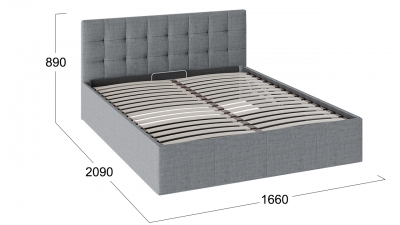Кровать с ПМ «Эмма» (с подъемным механизмом)